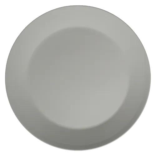 White Mini Ribbed Rim Round Serving Platter