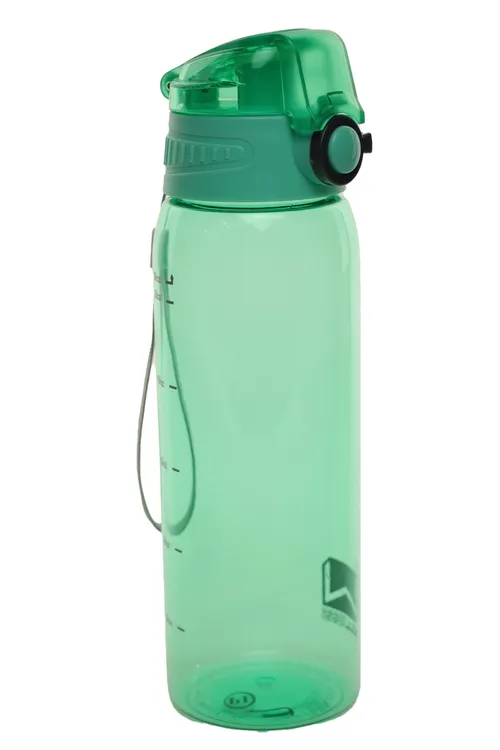 Sea Green Clear Plastic Water Bottle