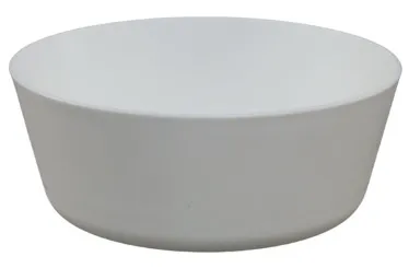 White Plastic Cereal Bowl