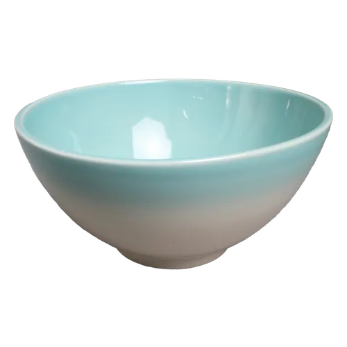 Blue To White Gradient Ceramic Mixing Bowl