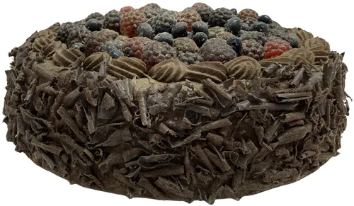 Artificial Chocolate Cake With Mixed Berries