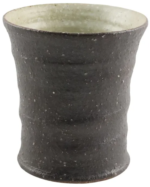 Brown Pottery Pen Cup