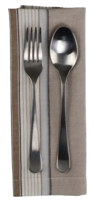 Taupe Striped Napkin