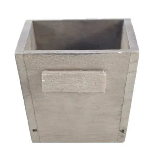 Wood Box Small Plant Pot