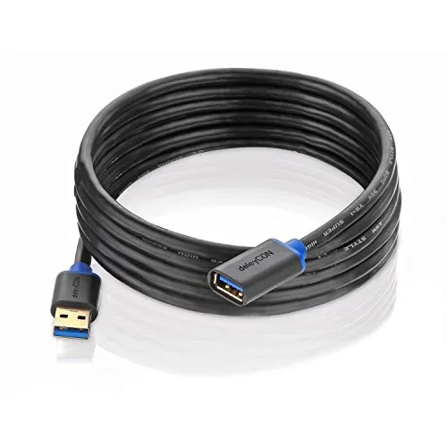 deleyCON USB 3.0 Super Speed Pagarinātājs 5Gbit/s