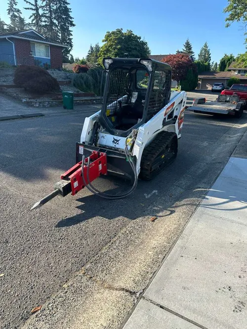 Hydraulic braker - Attachment skid steer