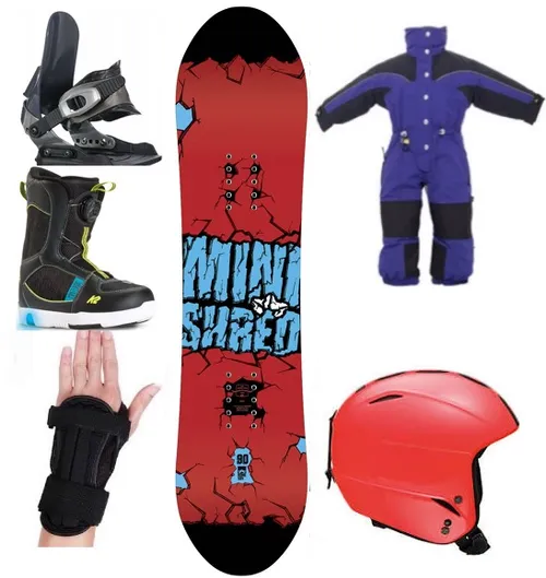 Package Children’s Premium Snowboard, Boots, Jacket and Pants (CBP5)