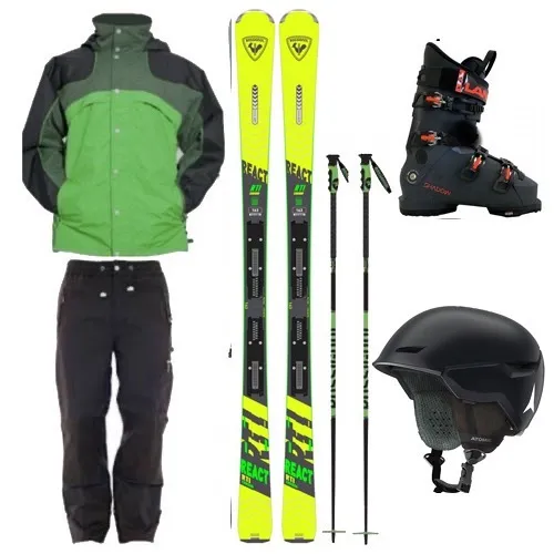 Package Adult Elite Skis, Boots, Poles, Jacket and Pants (ASE5)