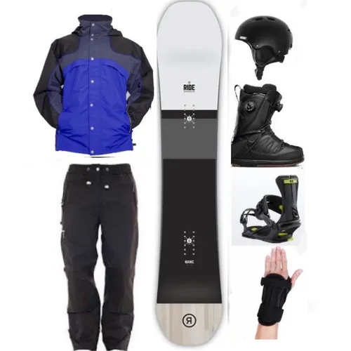 Package Adult Elite Snowboard, Boots,Jacket and Pants (ABE5)
