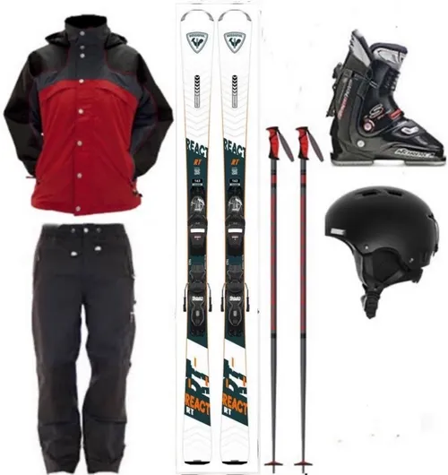 Package Adult Standard Skis, Boots, Poles, Jacket and Pants (ASS5)