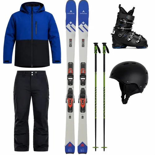 Package Adult Premium Skis, Boots, Poles, Jacket and Pants (ASP5)