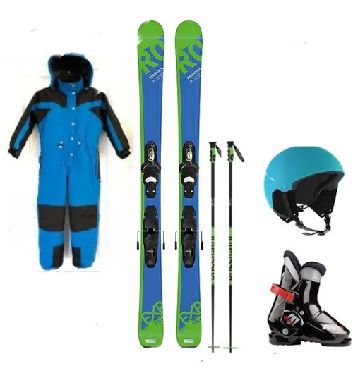 Package Children’s Standard Skis,  Boots, Poles, Jacket and Pants (CSS5)