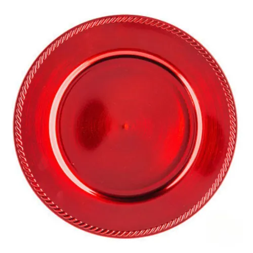 CHARGER PLATE: RED