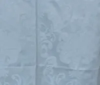 Tablecloth - White Demask Round 