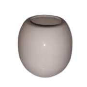 Ceramic Ball Vases - White