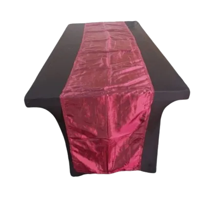 Table Runner - Maroon Taffeta 