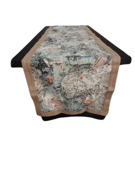 Table Runner - Map Print 