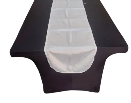 Table Runner - White Taffeta 