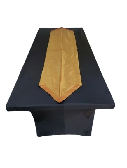 Table Runners - Short Gold Taffeta 