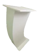 Lectern - White Round Shape 