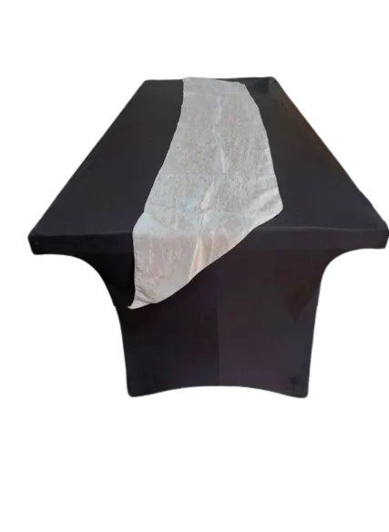 Table Runner - Silver Taffeta 