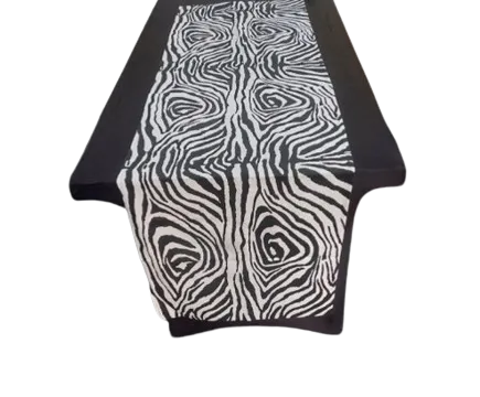 Table Runner - Zebra Black and White 