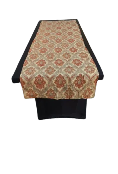 Table Runners - Orange and Cream