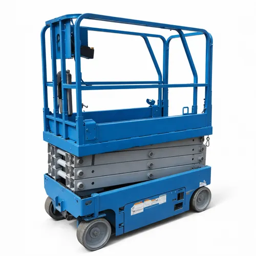 Electric Scissor Lift, 19' Narrow Blue