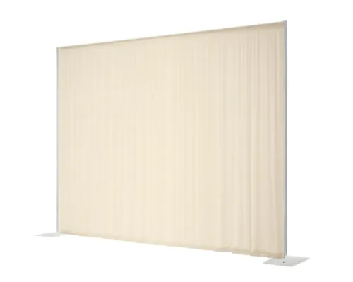 8ft Tall Ivory Pipe & Drape Wall