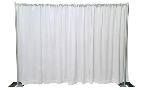10ft Tall White Pipe & Drape Wall