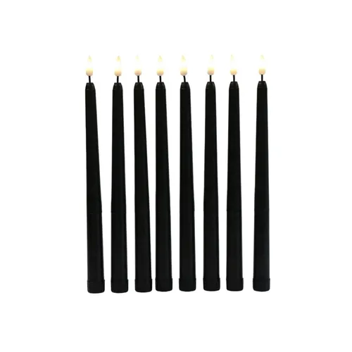 LED - Black Taper Candle 11