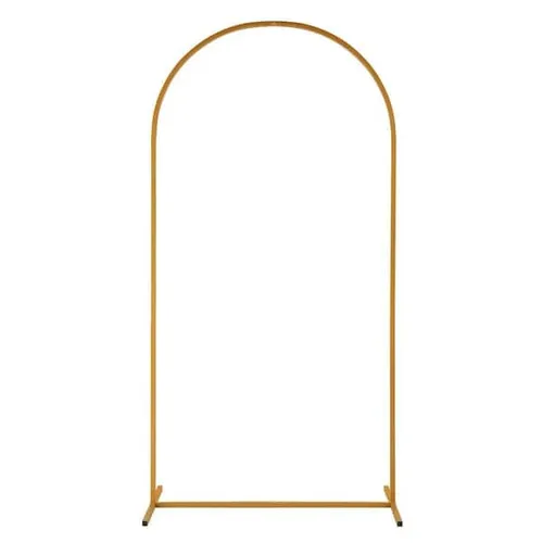 6ft Gold Metal Arch Backdrop Stand