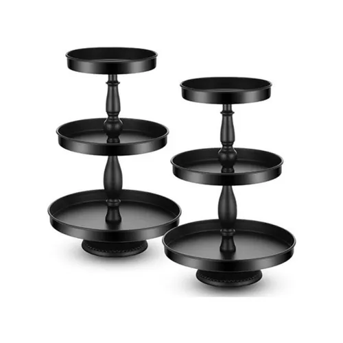 Food Display - Black 3 Tier