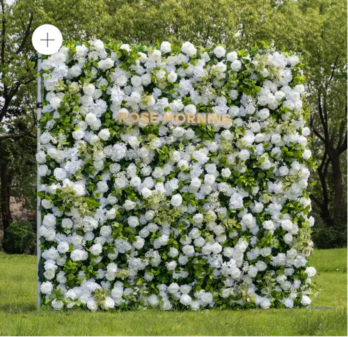 Backdrop - White Floral Wall