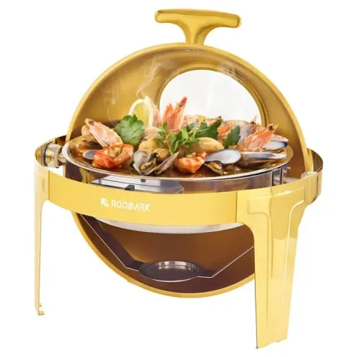 Round Gold Chafing Dish