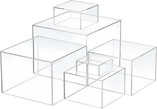 Block Buffet Food Risers (Transparent)