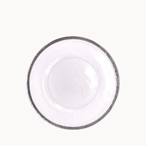 Silver Rimmed Charger Plate 