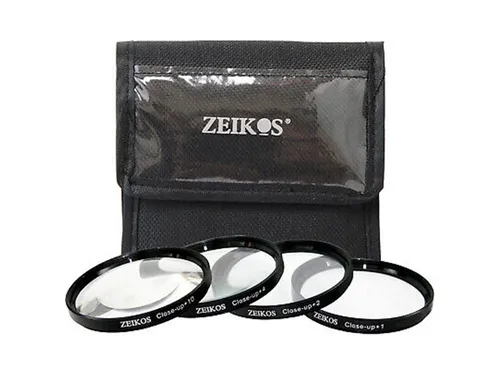 Комплект их 4-х диоптрийных фильтров Zeikos 77mm (+1, 2, 4, 10)