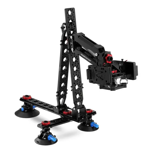 Car mount vibration isolator arm