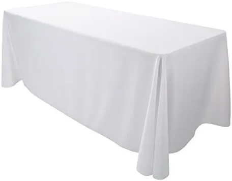 White Table Linen - 6' Rectangle