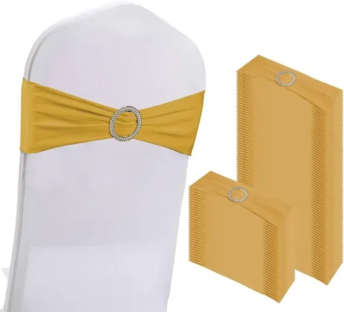 Chair Sash (Spandex) Gold