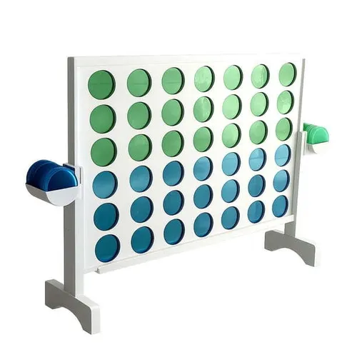 Colossal Four in a Row Wooden Lawn Game (4'wide x 3.5' tall) 