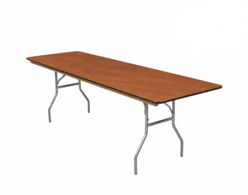 Banquet Table 8' (Wood Top) 