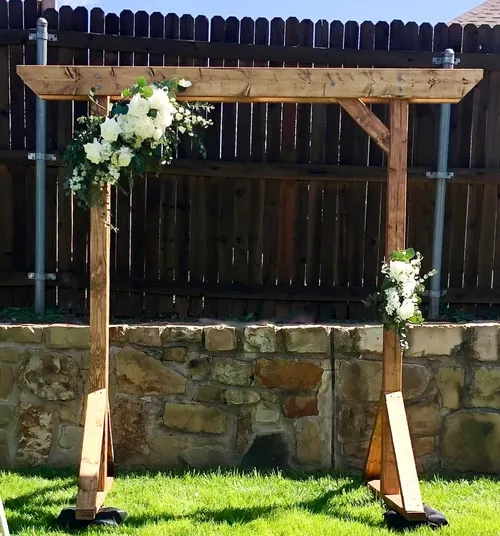 DIY Wooden Ceremony Arch (7') 