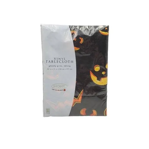 Black pumpkin plastic tablecloth 