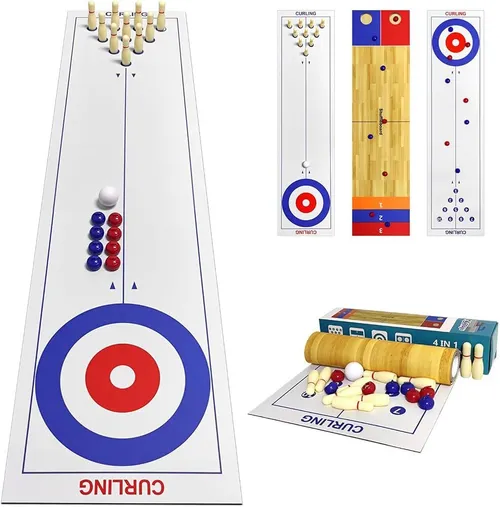 Tabletop shuffleboard/curling
