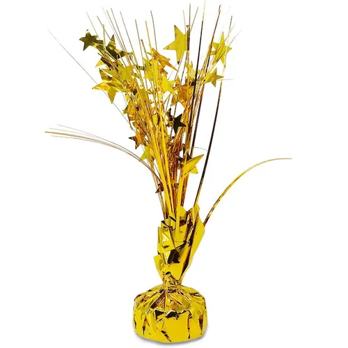 Tall Gold balloon weights 