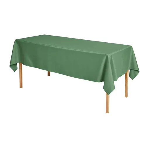Sage green rectangular plastic tablecloth 