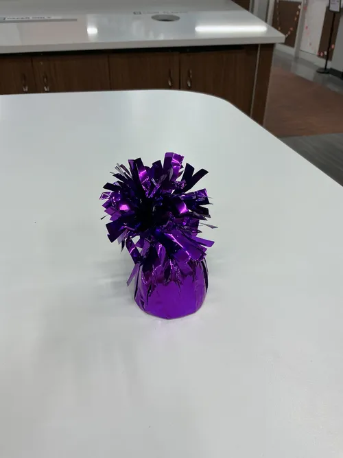 Small purple balloon weight 