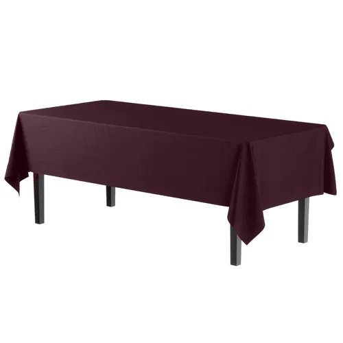 Brown rectangular plastic table cloths 